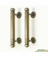 Set of 2 Solid Brass Western Retro Door Handle Vintage Cabinet Door Pull - 9.84" - $75.00