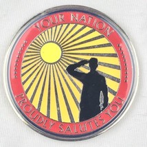 Veterans Challenge Coin Medallion Thank You For Your Service Nation Salu... - $10.00