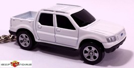 (RARE!) KEY CHAIN WHITE FORD EXPLORER SPORT TRAC TRACK PICKUP TRUCK 4X4 ... - $58.98