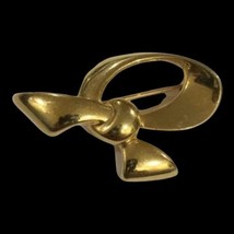 Vintage N API Er Signed Deco Goldtone Brooch Pin - £11.72 GBP