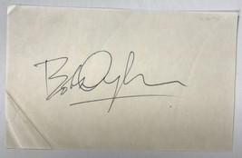 Bob Dylan Signed Autographed 3x5 Signature Page - $200.00
