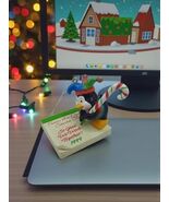 Penguin Writing Notepad Super Secretary Employee Christmas Ornament  Used - $235.90 MXN