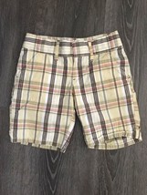 Old Navy Plaid Shorts Size 7 - £8.76 GBP
