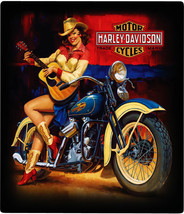 Harley-Davidson Playing Around Babe Metal Sign - £31.03 GBP
