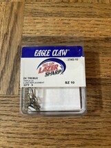 Eagle Claw Lazer Sharp 2X Treble Size 10 - $7.87