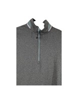 Motion Sweatshirt Reflective Night Running 1/4 Zip Fleece Olive Green Me... - $54.79 CAD