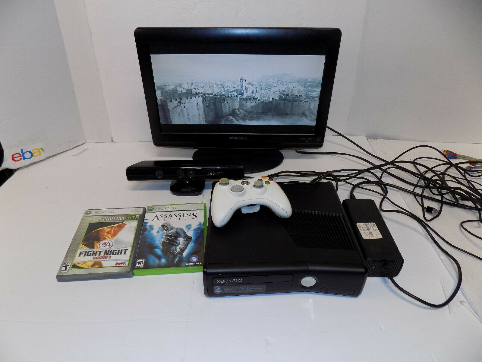 Primary image for Microsoft Xbox 360 Slim 1439 250GB Black Console Lot
