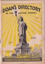 1929 Doan&#39;s Directory Of The United States Foster-Milburn Buffalo NY Kidney Pill - £3.20 GBP