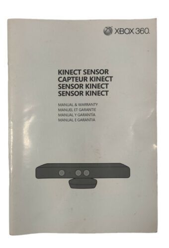 Xbox 360 Kinect Sensor Game Manual And Warranty Booklet Manual - $1.99