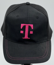 T-Mobile Tuesdays Phone Company Black Pink Adjustable Strapback Baseball Hat Cap - $12.55