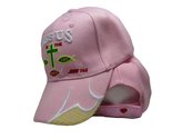 Jesus is The Way Life Truth Christ Christian Pink Embroidered Cap CAP829... - £9.40 GBP