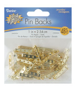 Pin Backs 1 Inch Gold - £15.41 GBP