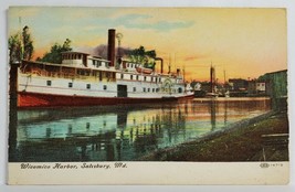 Salisbury Maryland Wicomico Harbor Ferry Boat c1909 Postcard T4 - £10.32 GBP