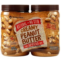  Member&#39;s Mark Natural No Stir Creamy Peanut Butter Spread (40 oz. X 2 ct.) - £12.27 GBP