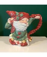 Vintage Fitz &amp; Floyd - 1989 Santa 1.5 Quart Elf Pitcher -Christmas -9&quot; r... - $34.69 CAD