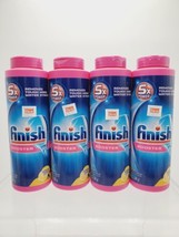 Lot of 4 Finish Hard Water Booster Powder Lemon Sparkle 14 oz Pink 5X Po... - $80.00