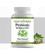 iLeafNaturals Probiotic 40 Billion CFU With MAKTrek 60 Veggie Capsules - £13.19 GBP