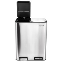 Elama 2 Section 30 Liter/ 8 Gallon Each Section Trash and Recycling Step... - $123.37