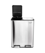 Elama 2 Section 30 Liter/ 8 Gallon Each Section Trash and Recycling Step... - $2,271.31 MXN