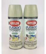 Krylon Fusion For Plastic Gloss 12 Oz Each Lot Of 2 Honeydew Spray Paint Green - $27.72