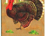 Thanksgiving Greetings Turkey Proclamation Gilt Embossed DB Postcard I10 - £3.23 GBP