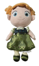 Disney Store Frozen Young Anna Toddler Plush Stuffed Doll Toy Girl Green Dress - £11.86 GBP