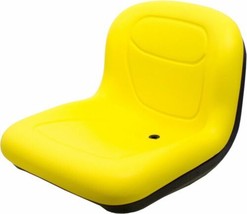 Milsco XB150 Yellow Vinyl Seat 15.5&quot; Tall W/Bracket Fits John Deere LT13... - £106.15 GBP
