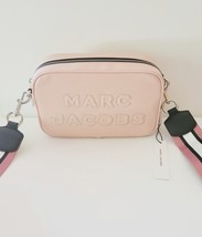 Marc Jacobs M00114465 Logo Leather Camera Bag Crossbody Handbag Peach Whip - $187.69