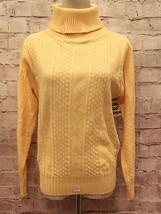 Vintage Sweater Kenneth Too! NEW Yellow Turtleneck Acrylic - £28.35 GBP