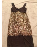 Misope Womens Juniors Long Leopard Shirt Adult S Small - £3.35 GBP
