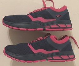Cherokee Infinity Fly Blue Neon Pink Sneakers Ribbon Nursing Shoe Women&#39;s 10 - £8.53 GBP