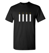 Four Candles (Fork handles) T-Shirt - £10.30 GBP