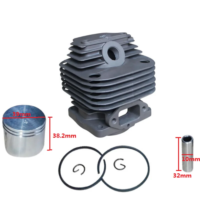 39mm CYLINDER PISTON KIT FIT FOR  T200 2 BRUSH CUTTER T 200 GARDEN TOOLS... - $86.51