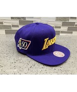 Mitchell &amp; Ness Los Angeles Lakers 50th Anniversary HWC Snapback Hat NWT - $509.13 MXN
