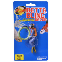 [Pack of 4] Zoo Med Betta Bling Decor Diver with Hoop 1 count - £33.10 GBP