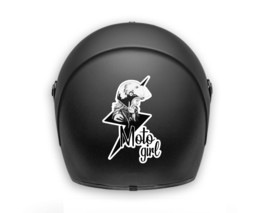 Motorcycle helmet sticker / decal / waterproof  / moto girl - £5.22 GBP