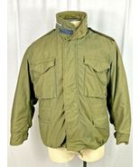 US M-65 Military Coat Man's Field With Hood WITH LINER Green M Vietnam E... - $148.50