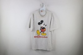 Vintage 90s Disney Mens XL Spell Out Walt Disney World Mickey Mouse T-Shirt USA - £46.70 GBP