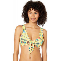 Hobie  Yellow Tropical Bikini Top   Zig Zag stitching - £13.16 GBP+