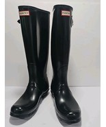 Hunter Boots Original Tall Gloss Black Waterproof Rain Boots Women’s Sz ... - €42,65 EUR