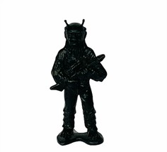 Tim Mee vtg plastic toy figure space galaxy laser timmee Black alien mon... - £12.40 GBP