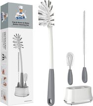 Ergonomic Bottle Brush Set with Holder - Perfect for Baby Bottles and Tu... - $39.55