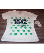 WOMEN&#39;S TEEN JRS NOTRE DAME UNIVERSITY Fighting Irish T-SHIRT SMALL NEW ... - $372.70 MXN