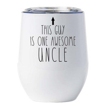 This Guy is One Awesome Uncle Tumbler 12oz Father Funny Cup Xmas Gift For Him - £17.06 GBP