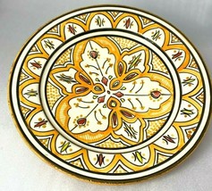 Moroccan Pasta Plate Bowl Terracotta Pottery ART 10 1/4&quot; D GGE SOUK-SAFI... - £46.69 GBP
