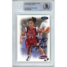 Jennifer Rizzotti Signed Comets 00 WNBA Dominion Autograph BGS On-Card Auto Slab - £76.87 GBP