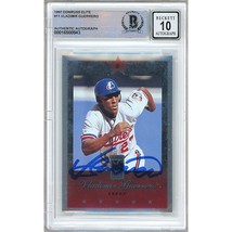 Vladimir Guerrero 1997 Donruss Elite Montreal Expos Signed BGS Auto 10 Slab RC - £314.64 GBP