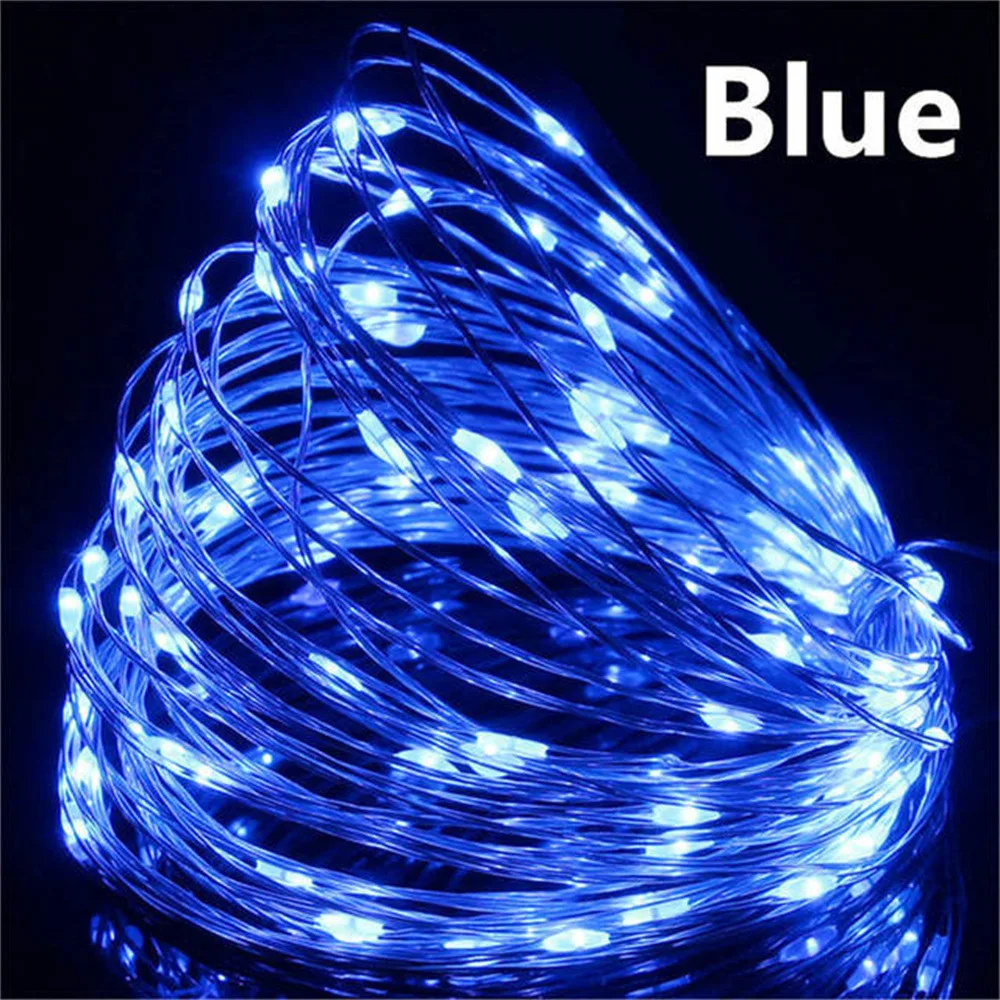 5/10/20M USB LED String Lights Copper Silver Wire Gar Light Waterproof Fairy Lig - £126.36 GBP