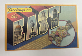 Greetings from the East Coast USA Large Letter Postcard Larry Fulton - £5.50 GBP
