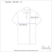 Columbia Men Polo shirt pit to pit 27 XL onishade performance back vent ... - $16.82